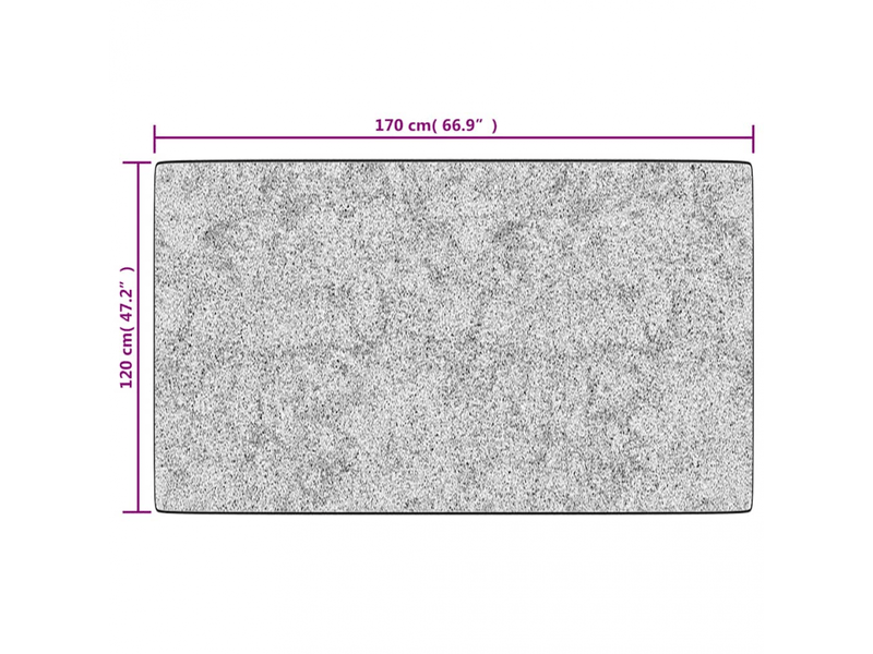 Tapis lavable noir et blanc 120x170 cm antidérapant - comfortxl 373996 - Conforama E