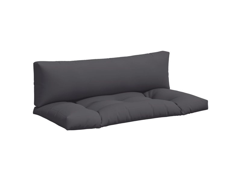  Lot de 2 coussins de palette, coussins de canapé anthracite tissu cf59482  - Conforama A