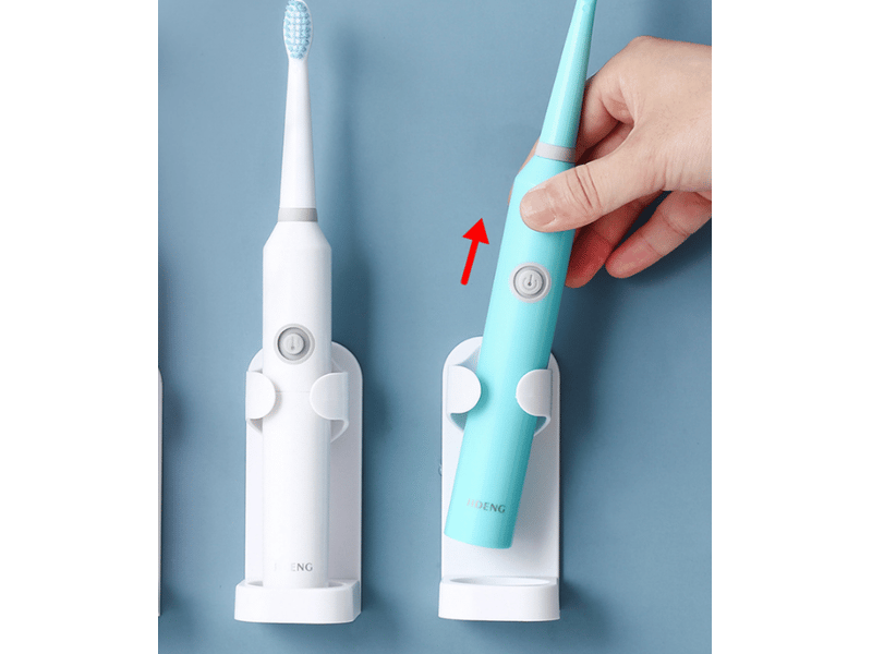  Porte-brosse à dents électrique mural brosse à dents électrique stan blanc 4 pièces  - Conforama E