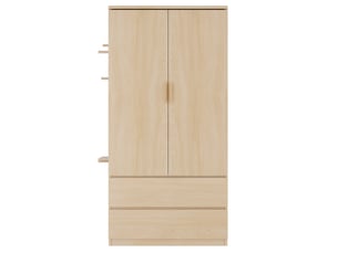 Armoire WISHDOR coloris bois clair largeur 70 cm