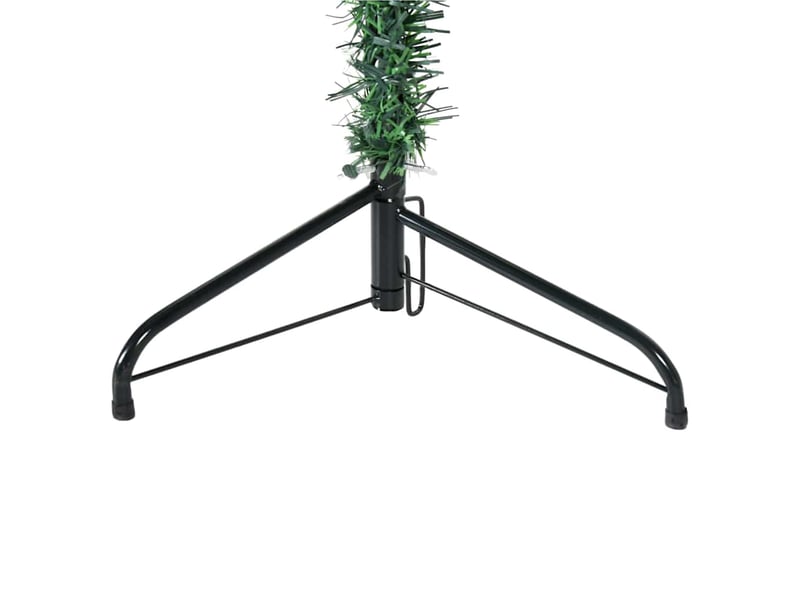  Demi sapin de noël, arbre de noël artificiel mince avec support vert 210 cm  - Conforama E