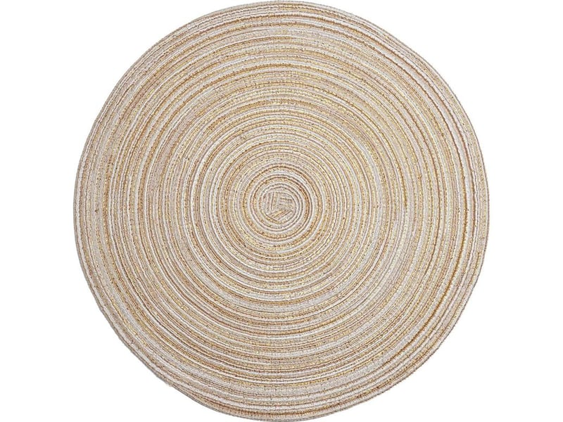 Sets de table ronds lot de 6 tapis de table lavables résistants à la chaleur (beige) - Conforama A