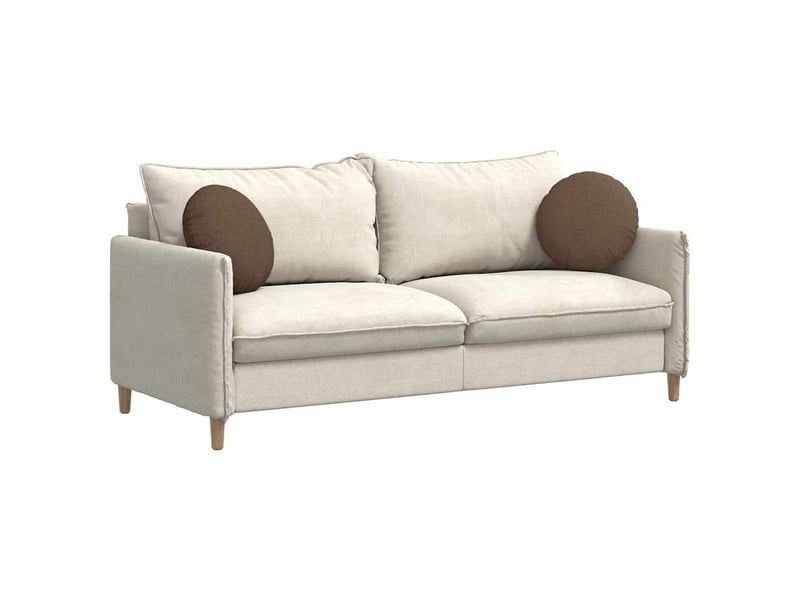  Lot de 2 coussins de siège, coussins décoratifs tissu marron ø40 x 13 cm cf59844  - Conforama C