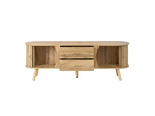 Meuble tv coloris naturel 160 cm <strong></strong>  <strong>evarich</strong>