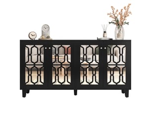 Buffet    <strong></strong> <strong></strong> - 160 cm coloris noir 