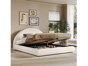 Lit coffre 160x200 cm HAUSS SPOLE coloris blanc