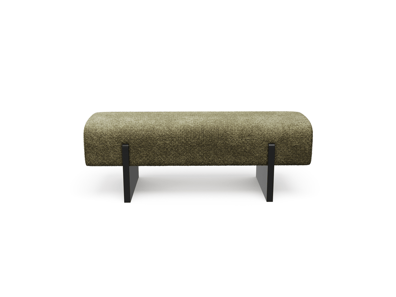  Banc en tissu bouclette vert vintage vog 1VOGTBVV - Conforama C