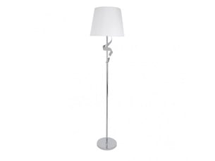 Lampadaire fabrilamp baeza e27 coloris chromé 162 x 38 x 38 cm
