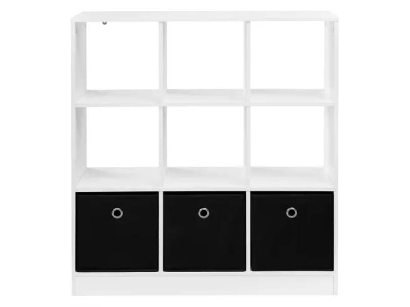 Bibliothèque cube spacieuse, étagère rangement sur pied, meuble salon et cuisine polyvalent - Conforama A