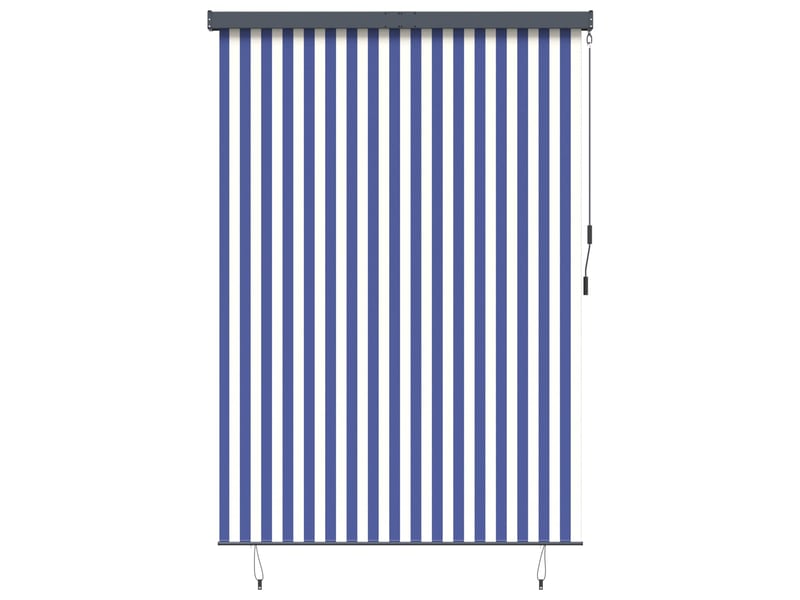  Store enrouleur, store à rouleau bleu et blanc 180 x 250 cm tissu et aluminium cf44957  - Conforama A
