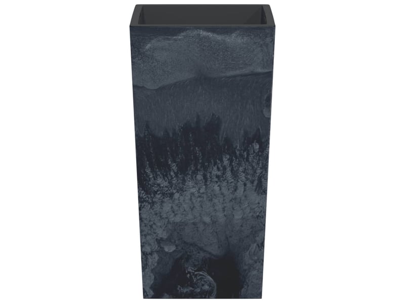  Jardinière - bac à fleurs et intérieur amovible anthracite pp aspect béton  - Conforama D