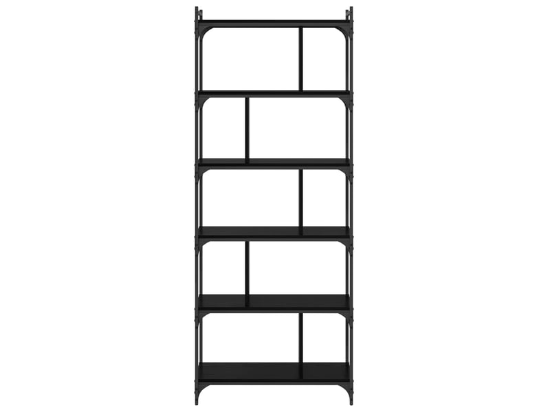  Bibliothèque 5 niveaux, armoire à livres 76 x 32 x 192 cm bois d'ingénierie shl6716  - Conforama E