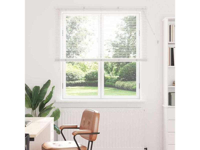 Store vénitien, store de fenêtre blanc 175 x 135 cm 25 mm aluminium cf47759 - Conforama B