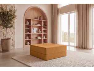 Pouf / repose pied <strong>CASANOVA</strong> <strong></strong> jaune