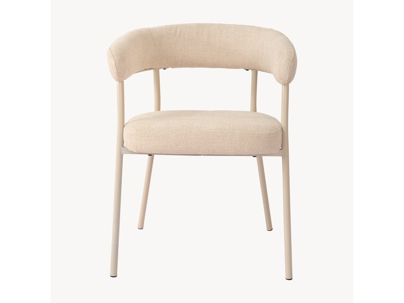 Lot de 4 chaises de salle à manger huk 78 x 57 x 56 cm beige [en.casa]  - Conforama C
