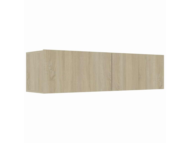  Meuble tv - banc tv - meuble de rangement chêne sonoma 120x30x30 cm bois d’ingénierie  - Conforama A