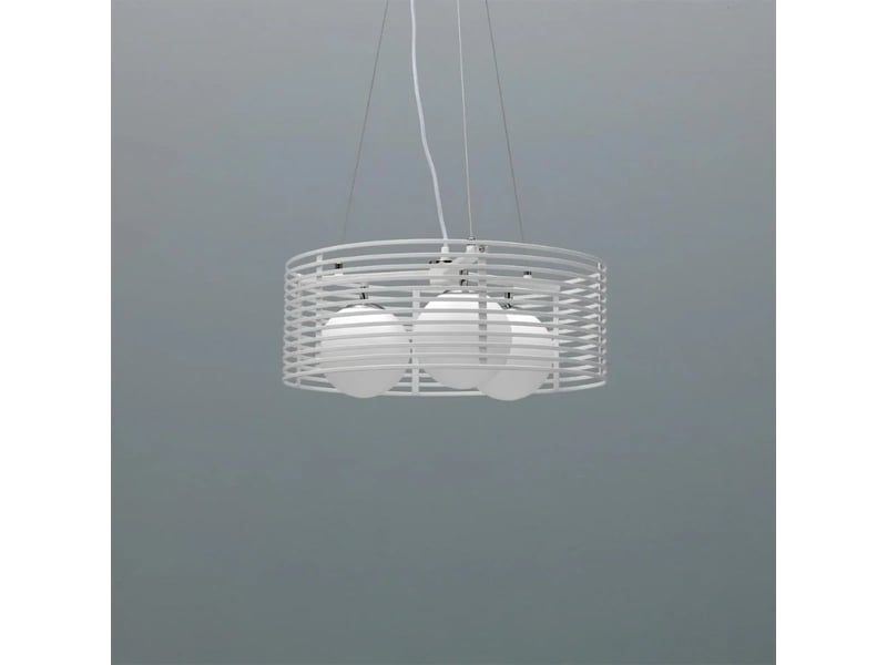  Suspension design moderne avec abat-jour en métal jail  - Conforama D