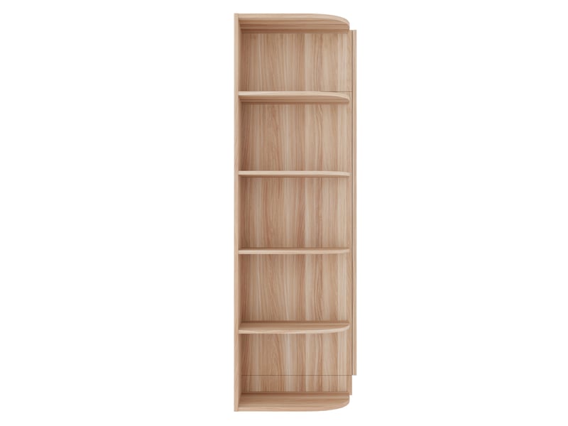  Armoire 2 portes 90 x 55 x 170 cm avec étagères et tiroirs, finition aspect bois naturel  - Conforama D