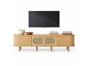 Meuble tv coloris bois clair <strong>DESVIAE</strong> <strong></strong>