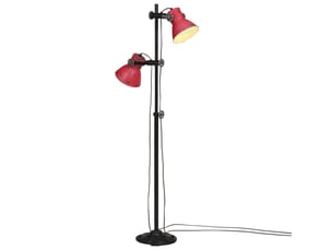 Lampadaire salon, lampe sur pied 25 w rouge délavé 25x25x90140 cm e27