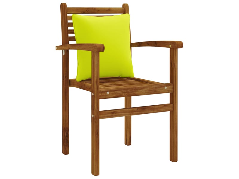 Lot de 4 coussins de dos, coussins de dossier putten 100 % polyester vert vif. Cf59444 - Conforama C