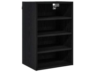 Meuble de rangement cuisine, armoire suspendue chêne noir 40x29,5x60cm