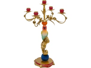 chandelier cacatoès 76cm