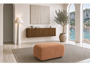 Pouf / repose pied <strong>CASANOVA</strong> <strong></strong> marron