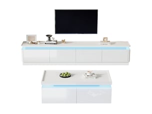 Meuble tv coloris blanc 180 cm <strong>BGSRYAO</strong>  <strong></strong>