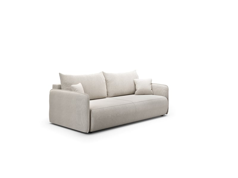 Canapé convertible 4 places forest creme  - Conforama A