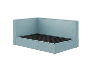 Lit coffre 90x200 cm KORFEE   coloris bleu
