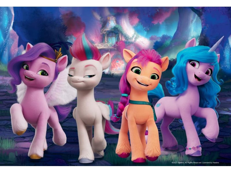  Puzzles 2x24 p - amitié entre poneys my little pony 05235 - Conforama C