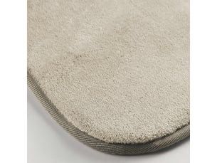 Tapis uni en flanelle flanou 60x110cm taupe
