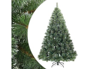 Sapin de noël artificiel, arbre de noël à branches pliantes, duveteux de neige shl6486