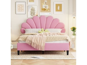 Lit 2 places 140x200 cm WISHDOR   coloris rose