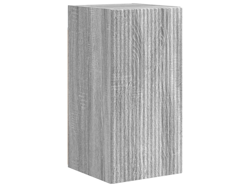  Meuble tv - banc tv - meuble de rangement mural 2 pcs gris sonoma bois d'ingénierie  - Conforama E