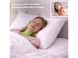 Oreiller Anti Acariens - 60 X 60 - 550grs - Mortreux - Oreiller et Oreiller Anti Acariens - 60 X 60 - 550grs - Mortreux - Oreiller et