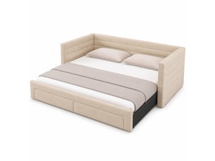 Lit gigogne 90x190 cm coloris beige