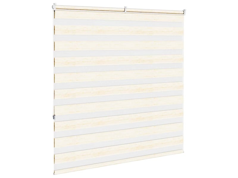 Store zèbre, store de fenêtre beige marbré largeur du tissu 135,9 cm polyester cf48269 - Conforama D