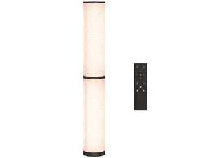 Lampadaire moderne pour salon, beige, avec température de couleur réglable, télécommande magnétique et minuterie