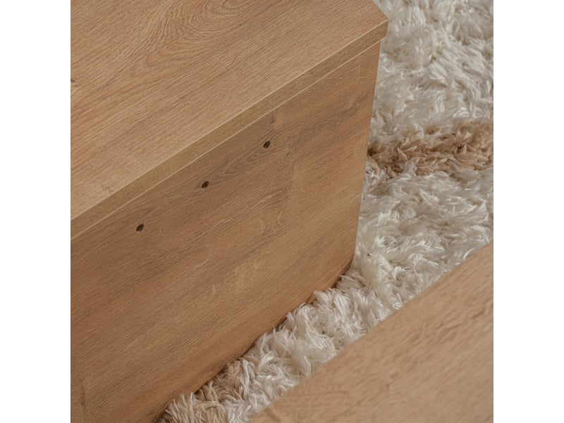  Elyna table basse ronde couleur bois clair d90 cm  - Conforama E