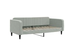 Lit simple 100x200 cm coloris gris