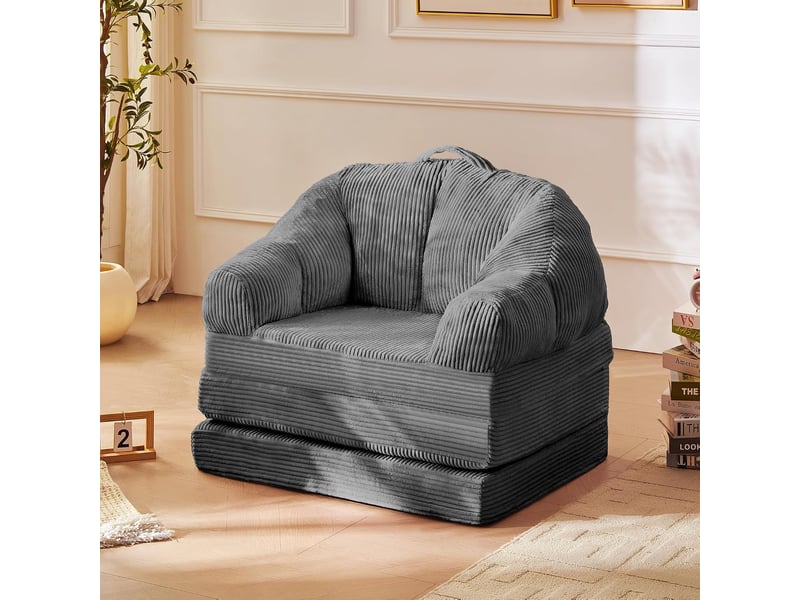 Banquette-lit bz avec couchage régulier, 88 cm, gris - Conforama B