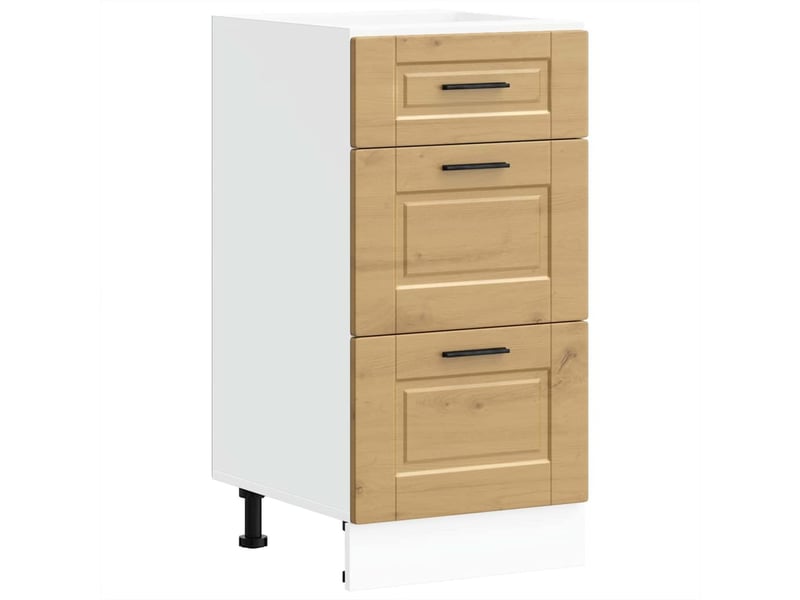  Meuble de rangement, armoire de cuisine porto chêne artisanal bois d'ingénierie shl7118  - Conforama A