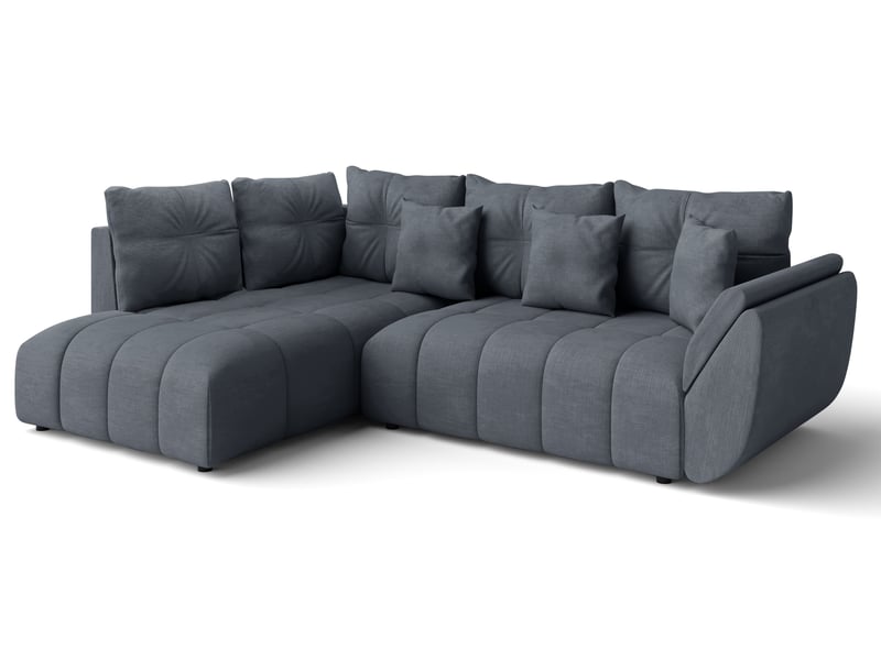  Canapé avec fonction lit corleone canapé d'angle gris 268 cm Corleone - Conforama A
