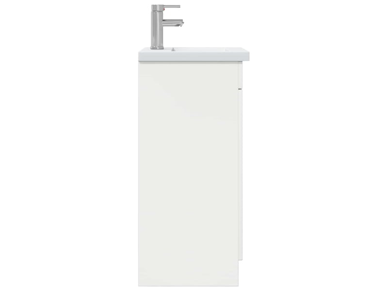  Meuble de salle de bain avec évier blanc 42x40x84.5 cm shl2569  - Conforama E