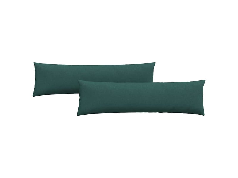  Lot de 2 coussins de canapé, coussins décoratifs tissu vert foncé 145 x 40 cm cf58983  - Conforama A