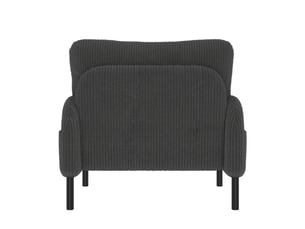 Fauteuil fixe <strong>HAUSS SPOLE</strong> <strong></strong> Velours côtelé gris vendu A l'unité