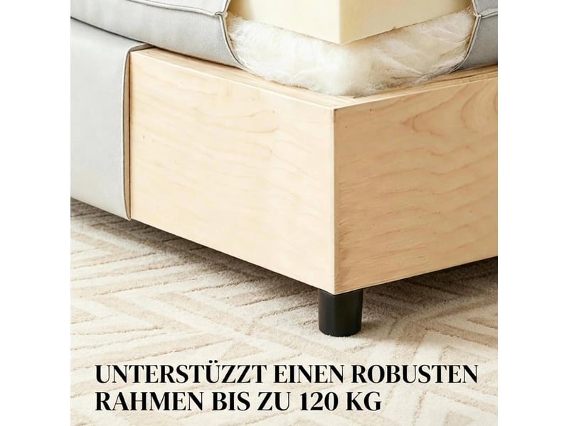  Pouf carré gris 75 x 75 cm en tissu, assise d'appoint rembourrée pour salon, chambre ou entrée élégante  - Conforama D