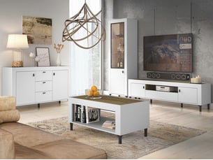 Meuble tv coloris blanc 97 cm <strong></strong>  <strong></strong>